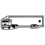 Key Tags - Soft Vinyl - Stock Shape Collection - Semi Truck