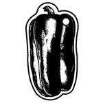 Key Tags - Soft Vinyl - Stock Shape Collection - Pepper