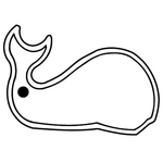 Key Tags - Soft Vinyl - Stock Shape Collection - Whale