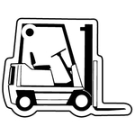 Key Tags - Soft Vinyl - Stock Shape Collection - Forklift