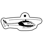 Key Tags - Soft Vinyl - Stock Shape Collection - Helicopter
