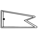 Key Tags - Soft Vinyl - Stock Shape Collection - Pennant