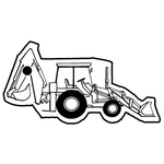 Key Tags - Soft Vinyl - Stock Shape Collection - Backhoe