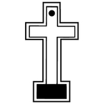 Key Tags - Soft Vinyl - Stock Shape Collection - Cross