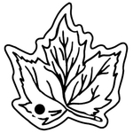 Key Tags - Soft Vinyl - Stock Shape Collection - Leaf