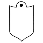 Key Tags - Soft Vinyl - Stock Shape Collection - Shield