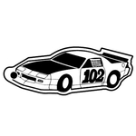 Key Tags - Soft Vinyl - Stock Shape Collection - Racecar