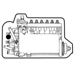 Key Tags - Soft Vinyl- Stock Shape Collection- Diesel Engine