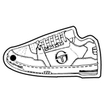 Key Tags - Soft Vinyl - Stock Shape Collection - Tennis Shoe