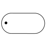 Key Tags - Soft Vinyl - Stock Shape Collection - Oval