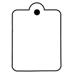 Key Tags - Soft Vinyl - Stock Shape Collection - Rectangle
