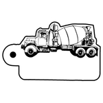 Key Tags - Soft Vinyl - Stock Shape Collection- Cement Truck