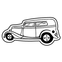 Key Tags - Soft Vinyl - Stock Shape Collection - Classic Car