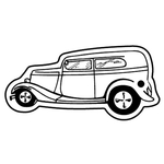 Key Tags - Soft Vinyl - Stock Shape Collection - Classic Car