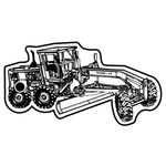 Key Tags - Soft Vinyl - Stock Shape Collection - Tractor