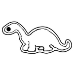 Key Tags - Soft Vinyl - Stock Shape Collection - Dinosaur