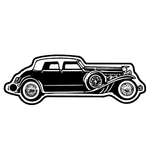 Key Tags - Soft Vinyl - Stock Shape Collection - Classic Car