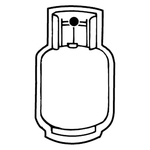 Key Tags - Soft Vinyl-Stock Shape Collection - Propane Tank