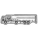 Key Tags - Soft Vinyl-Stock Shape Collection - Tanker Truck