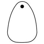 Key Tags - Soft Vinyl - Stock Shape Collection - Saddle