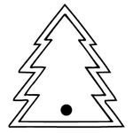 Key Tags - Soft Vinyl - Stock Shape Collection - Pine Tree