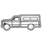 Key Tags - Soft Vinyl - Stock Shape Collection - Truck w/Cap