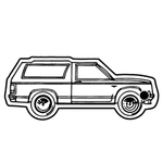 Key Tags-Soft Vinyl - Stock Shape Collection - Truck w/ Cap