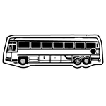 Key Tags - Soft Vinyl - Stock Shape Collection - Tour Bus