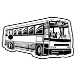 Key Tags - Soft Vinyl - Stock Shape Collection - Tour Bus
