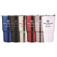 20 oz. stainless steel vacuum insulated travel tumbler offers sipping...