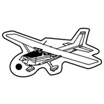 Key Tags - Soft Vinyl - Stock Shape Collection - Airplane