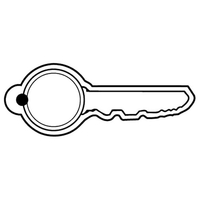 Key Tags - Soft Vinyl - Spot Color Screen Print -... from ASI 80210 Quikey...