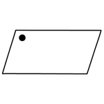 Key Tags - Soft Vinyl-Stock Shape Collection - Parallelogram