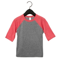 Bella+Canvas Toddler 3/4 Sleeve Baseball Tee... from ASI 89380 Staton...
