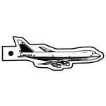 Key Tags - Soft Vinyl - Stock Shape Collection - Airplane