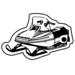 Key Tags - Soft Vinyl - Stock Shape Collection - Snowmobile