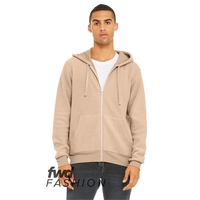 Unisex Sueded Full Zip Hoodie