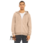 Unisex Sueded Full Zip Hoodie