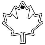 Key Tags - Soft Vinyl - Stock Shape Collection - Maple Leaf