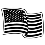 Key Tags - Soft Vinyl - Stock Shape Collection - Flag