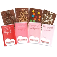 1 oz Valentine's Day Chocolate Bar Set... from ASI 71685 Midnite Snax®