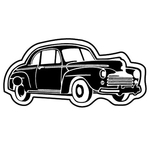 Key Tags - Soft Vinyl - Stock Shape Collection - Classic Car