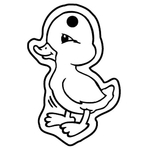 Key Tags - Soft Vinyl - Stock Shape Collection - Duck