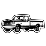 Key Tags - Soft Vinyl - Stock Shape Collection- Pickup Truck