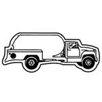 Key Tags - Soft Vinyl- Stock Shape Collection- Propane Truck