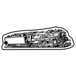 Key Tags - Soft Vinyl - Stock Shape Collection - Train