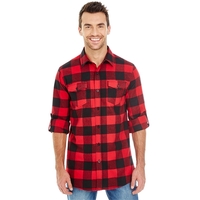 Mens Long Sleeve Plaid Flannel