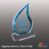 Acrylic Flame Award - Ultra Vivid Color