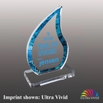 Acrylic Flame Award - Ultra Vivid Color