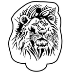 Key Tags - Soft Vinyl - Stock Shape Collection - Lion Head